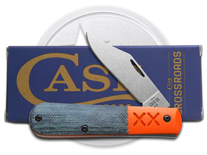 W.R. Case XX Knives Barlow XR Crossroads Blue Denim S35VN Steel 64266 Pocket Knife