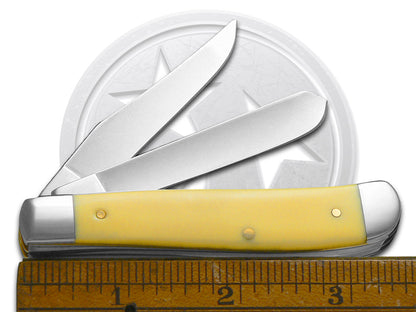 W.R. Case XX Knives Yellow Synthetic Mini Trapper Pocket Knife 80029