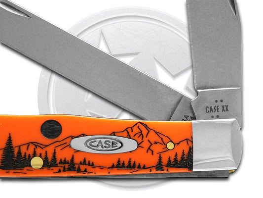 W.R. Case XX Knives Trapper Sasquatch Orange Synthetic 80500SQH Stainless Pocket Knife