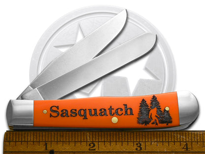 W.R. Case XX Knives Trapper Sasquatch Orange Synthetic 80500SQH Stainless Pocket Knife