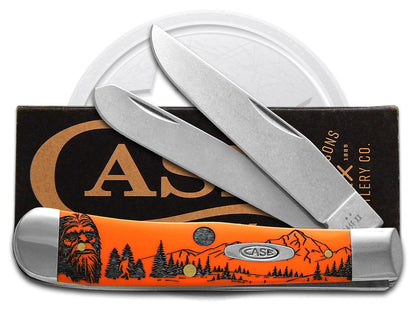 W.R. Case XX Knives Trapper Sasquatch Orange Synthetic 80500SQH Stainless Pocket Knife