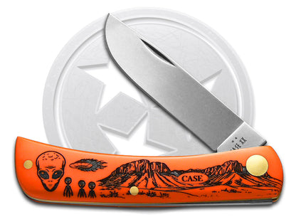 W.R. Case XX Knives Sod Buster Jr Aliens Orange Synthetic 80502ALS Stainless Pocket Knife