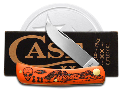 W.R. Case XX Knives Sod Buster Jr Aliens Orange Synthetic 80502ALS Stainless Pocket Knife