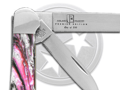 W.R. Case XX Knives Copperhead Vault Collection 1/250 Black & Pink & America's Black Coal Corelon 9249W-BNKABC Stainless Pocket Knife