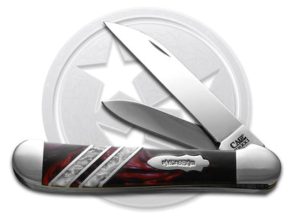 W.R. Case XX Knives Copperhead Vault Collection 1/250 Man in Black & White Pearl Corelon 9249W-MBWP Stainless Pocket Knife