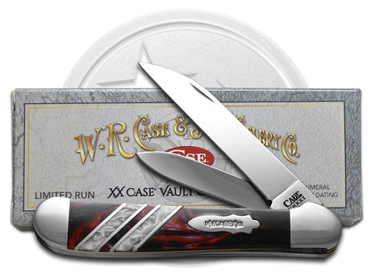 W.R. Case XX Knives Copperhead Vault Collection 1/250 Man in Black & White Pearl Corelon 9249W-MBWP Stainless Pocket Knife