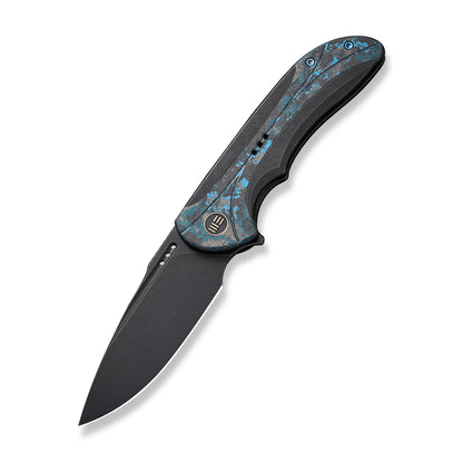 WE Knife Co., Ltd™ Equivik Frame Lock WE23020-4 Black & Blue 6al4v Titanium CPM 20CV Stainless Steel Pocket Knife