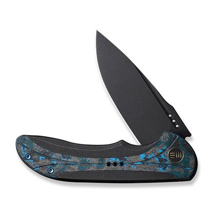 WE Knife Co., Ltd™ Equivik Frame Lock WE23020-4 Black & Blue 6al4v Titanium CPM 20CV Stainless Steel Pocket Knife