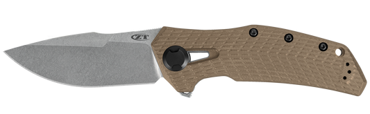 Zero Tolerance Knives™ 0308 Frame Lock 0308 Coyote Tan G-10 and Titanium CPM 20CV Stainless Steel Pocket Knife