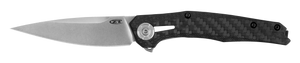 Zero Tolerance Knives™ 0707 Frame Lock 0707 Black Carbon Fiber and Titanium CPM 20CV Stainless Steel Pocket Knife