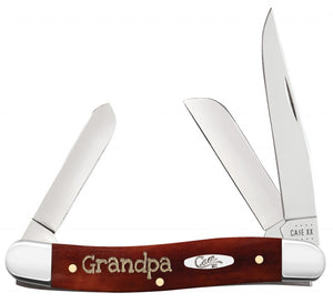 W.R. Case XX Knives Grandpa Smooth Chestnut Bone Medium Stockman Stainless Pocket Knife 10431