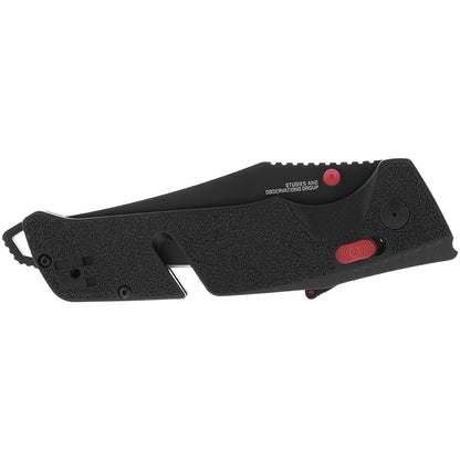 SOG Specialty Knives™ Trident AT Lever Lock 11-12-01-57 Black Glass-Reinforced Nylon D2 Semi-Stainless Steel Pocket Knife