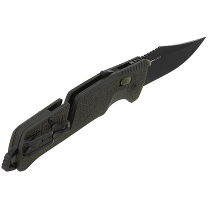 SOG Specialty Knives™ Trident AT Lever Lock 11-12-03-57 Olive Drab Glass-Reinforced Nylon D2 Semi-Stainless Steel Pocket Knife