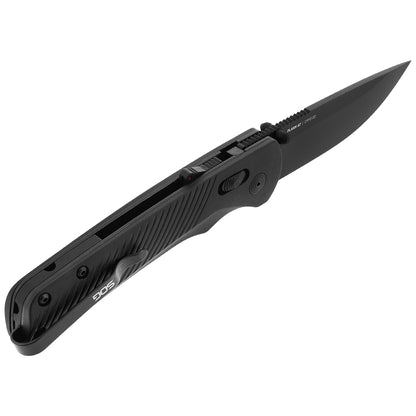 SOG Specialty Knives™ Flash AT Lever Lock 11-18-01-57 Black Glass-Reinforced Nylon D2 Semi-Stainless Steel Pocket Knife
