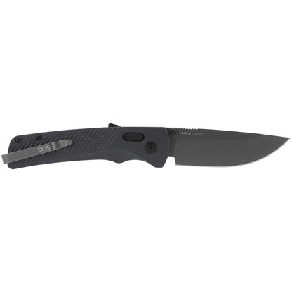 SOG Specialty Knives™ Flash AT Lever Lock 11-18-05-57 Urban Grey Glass-Reinforced Nylon D2 Semi-Stainless Steel Pocket Knife