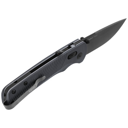 SOG Specialty Knives™ Flash AT Lever Lock 11-18-05-57 Urban Grey Glass-Reinforced Nylon D2 Semi-Stainless Steel Pocket Knife