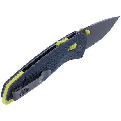 SOG Specialty Knives™ Aegis AT Lever Lock 11-41-03-57 Indigo Glass-Reinforced Nylon D2 Semi-Stainless Steel Pocket Knife