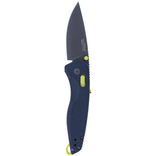 SOG Specialty Knives™ Aegis AT Lever Lock 11-41-03-57 Indigo Glass-Reinforced Nylon D2 Semi-Stainless Steel Pocket Knife