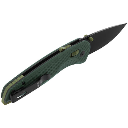 SOG Specialty Knives™ Aegis At Lever Lock 11-41-04-57 Forest Glass-reinforced Nylon Cryo D2 Carbon Steel Pocket Knife