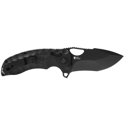 SOG Specialty Knives™ Kiku XR Lever Lock 12-27-02-57 Black Linen Micarta CTS XHP Stainless Steel Pocket Knife