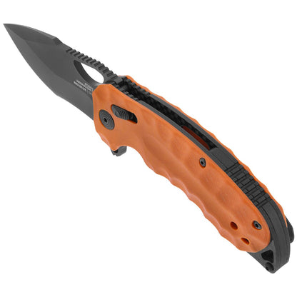 SOG Specialty Knives™ Kiku Xr Lever Lock 12-27-03-57 Orange G-10 CTS XHP Stainless Steel Pocket Knife