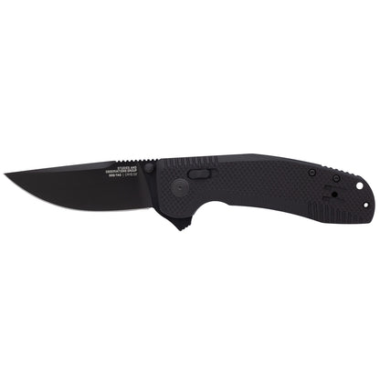 SOG Specialty Knives™ SOG-TAC XR Lever Lock 12-38-01-57 Black G-10 Cryo D2 Stainless Steel Pocket Knife