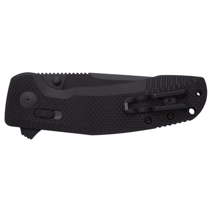 SOG Specialty Knives™ SOG-TAC XR Lever Lock 12-38-01-57 Black G-10 Cryo D2 Stainless Steel Pocket Knife