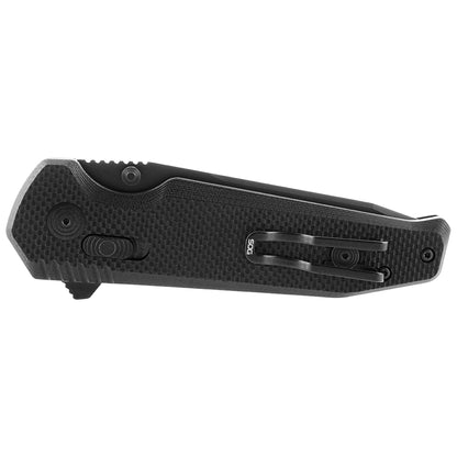 SOG Specialty Knives™ Vision XR Lever Lock 12-57-01-57 Black G-10 Cryo CTS XHP Stainless Steel Pocket Knife