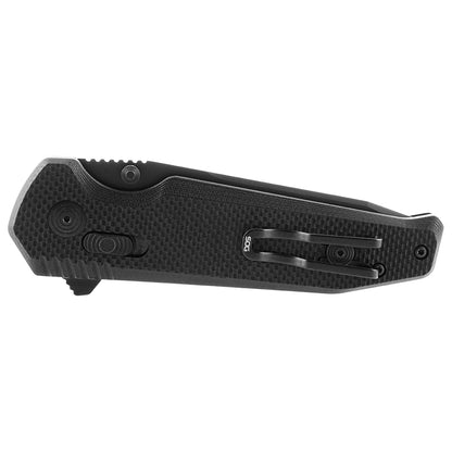 SOG Specialty Knives™ Vision XR Lever Lock 12-57-02-57 Black G-10 Cryo CTS XHP Stainless Steel Pocket Knife