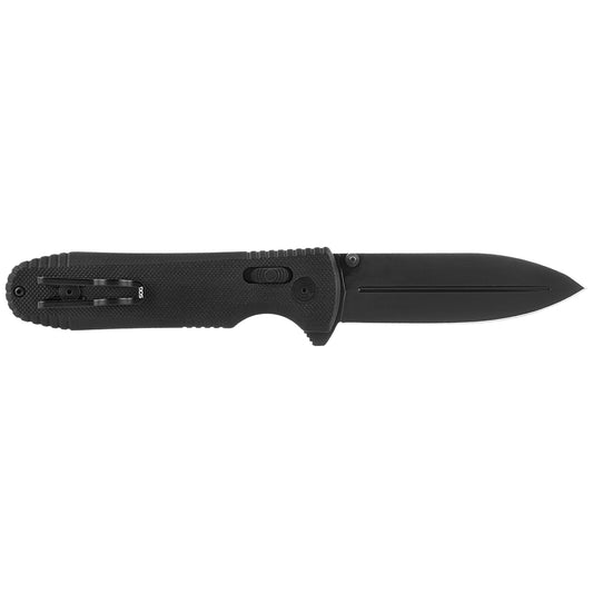 SOG Specialty Knives™ Pentagon XR Crossbar Lock 12-61-01-57 Black G-10 Cryo CTS XHP Stainless Steel Pocket Knife
