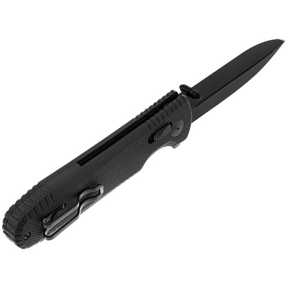 SOG Specialty Knives™ Pentagon XR Crossbar Lock 12-61-01-57 Black G-10 Cryo CTS XHP Stainless Steel Pocket Knife