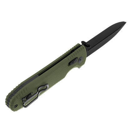 SOG Specialty Knives™ Pentagon XR Crossbar Lock 12-61-02-57 OD Green G-10 Cryo CTS XHP Stainless Steel Pocket Knife