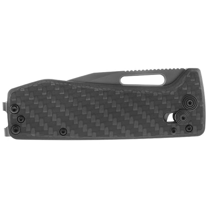 SOG Specialty Knives™ Ultra XR Lever Lock 12-63-01-57 Black Carbon Fiber Cryo CPM S35VN Stainless Steel Pocket Knife