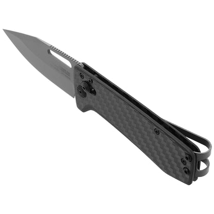 SOG Specialty Knives™ Ultra XR Lever Lock 12-63-01-57 Black Carbon Fiber Cryo CPM S35VN Stainless Steel Pocket Knife