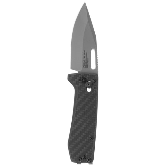 SOG Specialty Knives™ Ultra XR Lever Lock 12-63-01-57 Black Carbon Fiber Cryo CPM S35VN Stainless Steel Pocket Knife