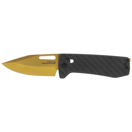 SOG Specialty Knives™ Ultra XR Lever Lock 12-63-02-57 Black Carbon Fiber Cryo CPM S35VN Stainless Steel Pocket Knife