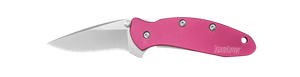 Kershaw Knives™ Chive Liner Lock 1600PINK Pink Anodized Aluminum High Carbon 420HC Steel Pocket Knife
