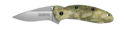 Kershaw Knives™ Scallion Liner Lock 1620C Stalkland Camo Anodized Aluminum High Carbon 420HC Steel Pocket Knife