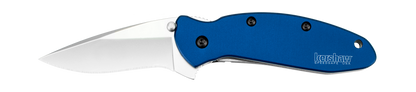 Kershaw Knives™ Scallion Liner Lock 1620NB Navy Blue Anodized Aluminum High Carbon 420HC Steel Pocket Knife