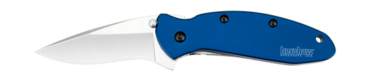 Kershaw Knives™ Scallion Liner Lock 1620NB Navy Blue Anodized Aluminum High Carbon 420HC Steel Pocket Knife