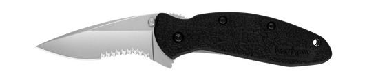 Kershaw Knives™ Scallion Liner Lock 1620ST Black Glass-filled Nylon 420HC High Carbon Steel Pocket Knife