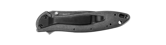 Kershaw Knives™ Leek Liner Lock 1660BLKW Blackwash Stainless Steel Sandvik 14C28N Stainless Steel Pocket Knife