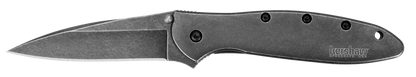 Kershaw Knives™ Leek Liner Lock 1660BLKW Blackwash Stainless Steel Sandvik 14C28N Stainless Steel Pocket Knife