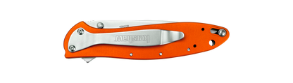 Kershaw Knives™ Leek Liner Lock 1660OR Orange Anodized Aluminum Sandvik 14C28N Stainless Steel Pocket Knife