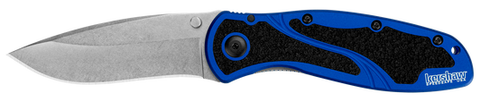 Kershaw Knives™ Blur Liner Lock 1670NBSW Navy Blue Anodized Aluminum Sandvik 14C28N Stainless Steel Pocket Knife