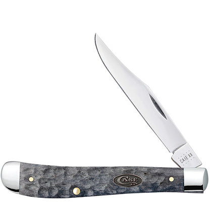 W.R. Case XX Knives Jigged Gray Bone Slimline Trapper Stainless Pocket Knife 23117
