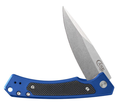 W.R. Case XX Knives Marilla 25882 Frame Lock S35VN Stainless Blue Aluminum Pocket Knife