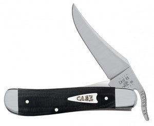 W.R. Case XX Knives Smooth Black Micarta Russlock Stainless Pocket Knife 27734