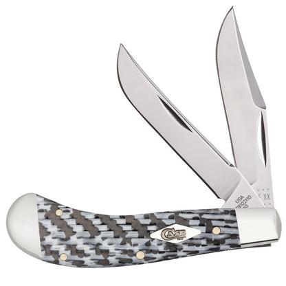 Case XX™ Knives Saddlehorn Black White Carbon Fiber Stainless 38929 Pocket Knife