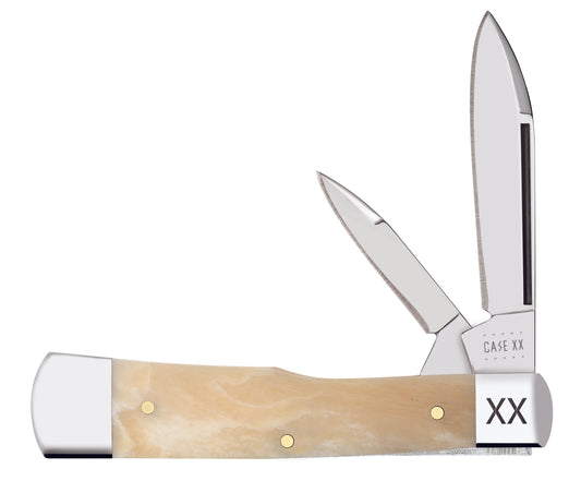 Case XX™ Knives Gunstock Smooth Natural Giraffe Bone Stainless 50495 Pocket Knife